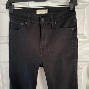 MADEWELL Black Skinny 10” High Rise Denim 25 Tall
